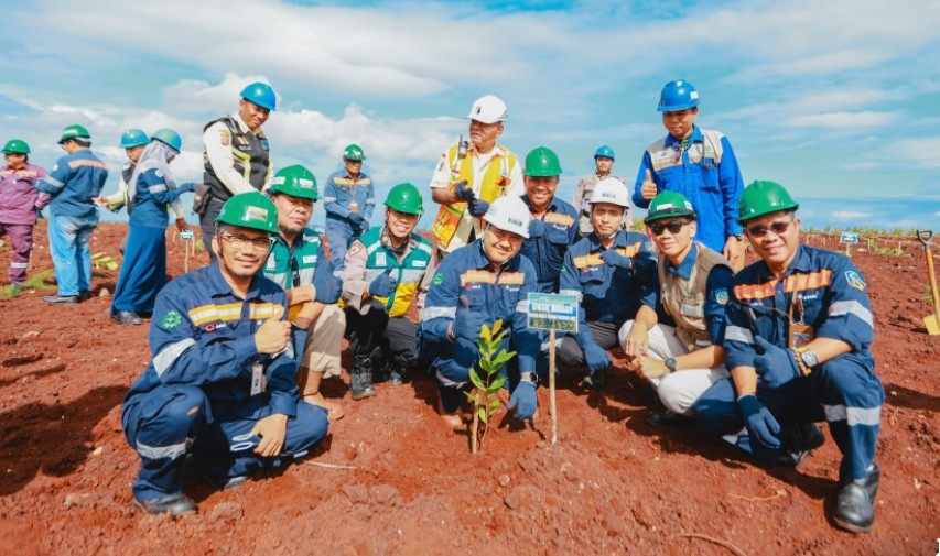 Peringati Hari Lingkungan Hidup Sedunia, PT Antam UBP Nikel Kolaka Tanam Ribuan Pohon di Bukit Tera dan Tegaskan Komitmen Reklamasi Tambang