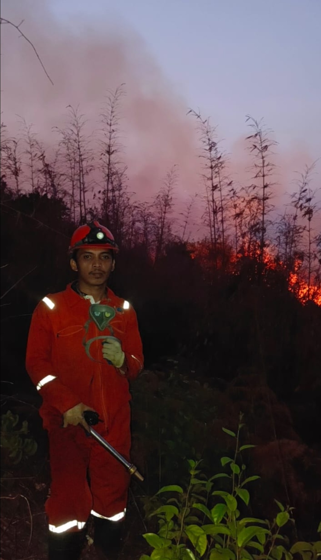 BPBD Kolaka Backup Vale Tangani Karhutlah di Wilayah Pertambangan 